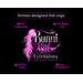 Hair Extension logo design with pink hair and glitter lettering, print ready files, all human designed 